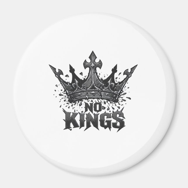 No Kings In America Minimal Clean Magnet (Front)