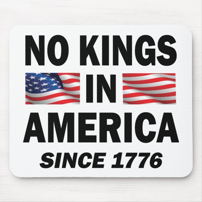 No Kings in America Mouse Pad (Front)