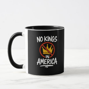 No Kings In America No Crown Minimal Clean Mug