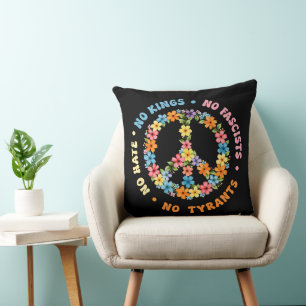No Kings In America No Fascists Cushion