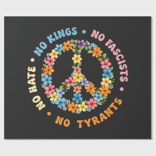 No Kings In America No Fascists Wrapping Paper