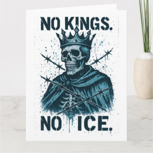 No Kings in America, No Kings Day Protest Card