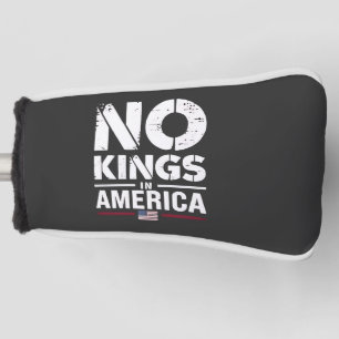 No Kings in America Patriotic American Flag Golf Head Cover