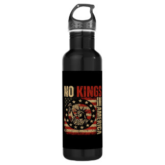 No Kings In America Patriotic Grunge Classic Vinta 710 Ml Water Bottle