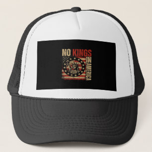 No Kings In America Patriotic Grunge Classic Vinta Trucker Hat