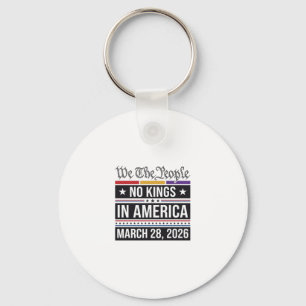 No Kings in America Patriotic Protest Shirt_1 Key Ring