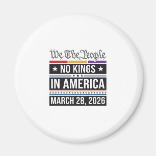 No Kings in America Patriotic Protest Shirt_1 Magnet