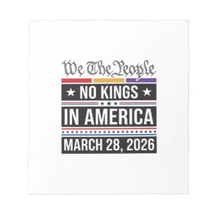 No Kings in America Patriotic Protest Shirt_1 Notepad