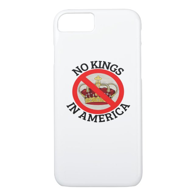 No Kings In America Patriotic Style Case-Mate iPhone Case (Back)