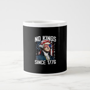 No Kings In America Patriotic Vintage Graphic Look Large Coffee Mug