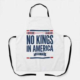 No Kings in America Patriotic Vintage Vector Desig Apron