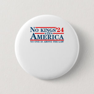 No Kings In America Retro Classic 6 Cm Round Badge