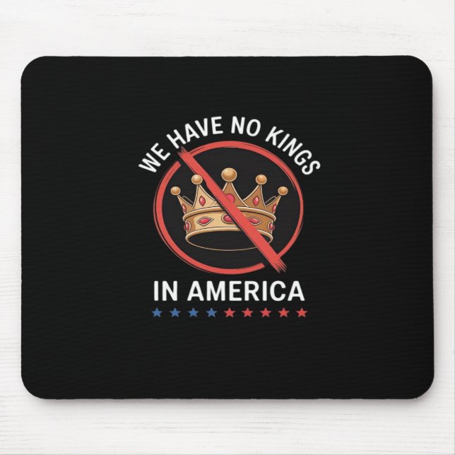 No Kings In America Retro Classic Mouse Pad (Front)