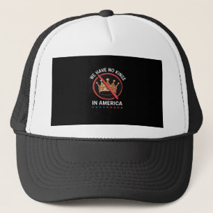 No Kings In America Retro Classic Trucker Hat