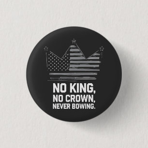 No Kings In America Save Democracy I Dissent Anti  3 Cm Round Badge