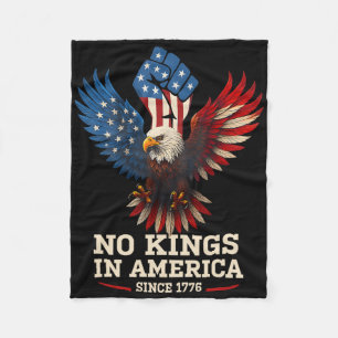 No Kings In America Since 1776 America Flag 5  Fleece Blanket