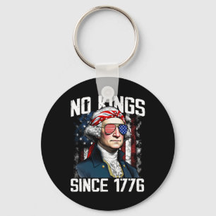 No Kings In America Since 1776 Distressed Usa Flag Key Ring