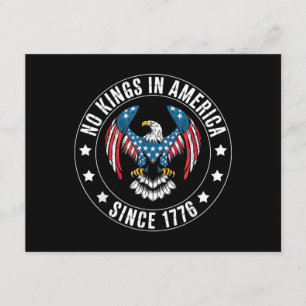 No Kings in America Since 1776 Enclosure Card