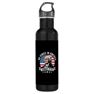No Kings In America Since 1776 Funny Freedom Vibe 710 Ml Water Bottle