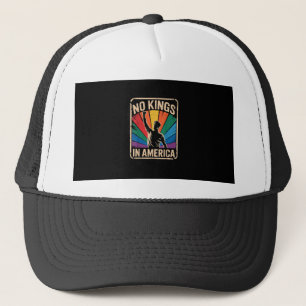 No Kings In America Since 1776 Patriotic Style Trucker Hat