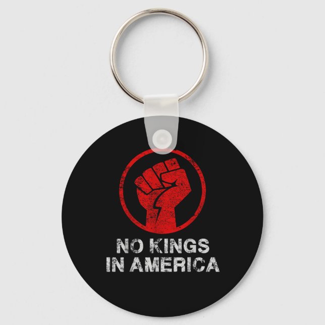 No Kings In America Since 1776 Resist 8647 US Flag Key Ring (Front)