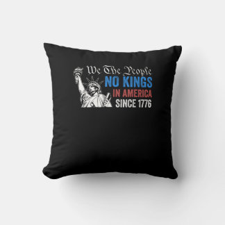 No Kings In America Since 1776 Retro Classic Cushion