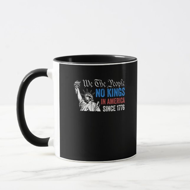 No Kings In America Since 1776 Retro Classic Mug (Left)