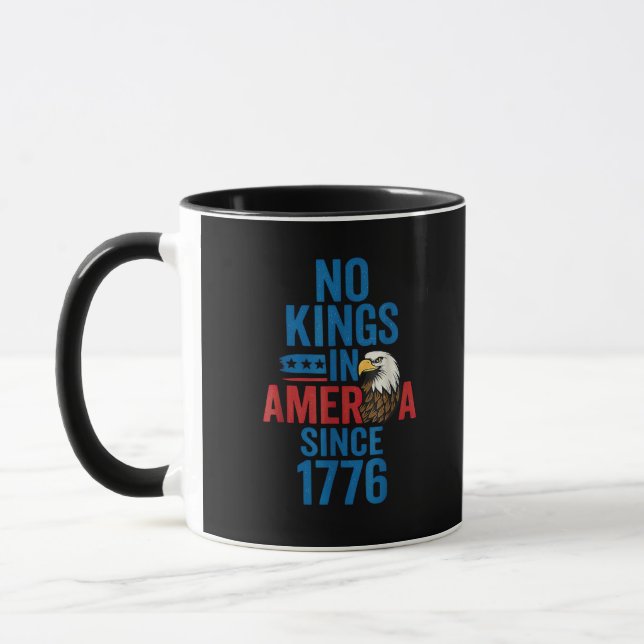 No Kings In America Since 1776 Shirt No Kings Men  Mug (Left)
