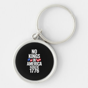 No Kings In America Since 1776 Simple Classic Key Ring
