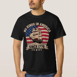 No Kings In America Since 1776 Vintage Patriotic T-Shirt