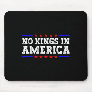 No Kings In America Trump Resist Retro Vintage Mouse Pad
