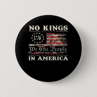 No Kings In America United States Independence Cla 6 Cm Round Badge