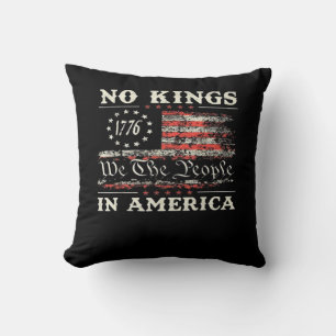 No Kings In America United States Independence Cla Cushion