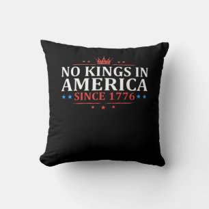 No Kings In America United States Independence Cla Cushion