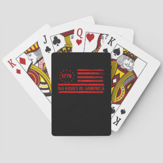 No Kings In America United States Independence Cla Playing Cards