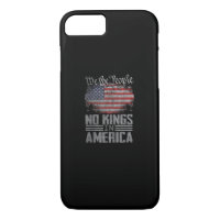 No Kings In America US Flag Vintage Artistic Graph