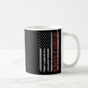 No Kings In America Us Flag Vintage Coffee Mug