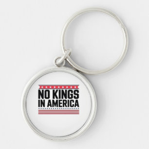 No Kings In America USA Bold Design Key Ring