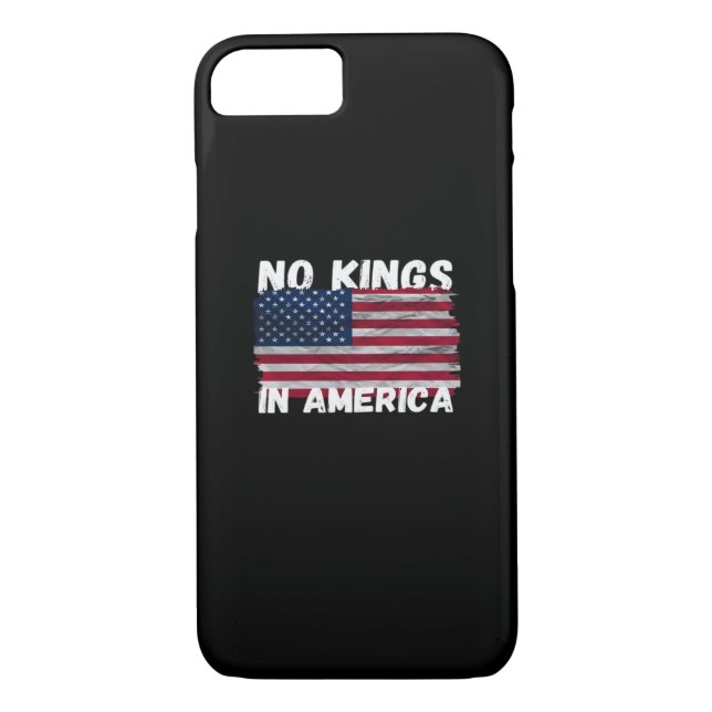 No Kings In America USA Flag Freedom Classic Case-Mate iPhone Case (Back)