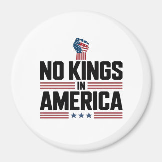 No Kings In America USA Retro Classic Magnet
