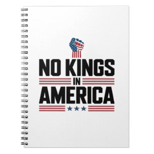 No Kings In America USA Retro Classic Notebook