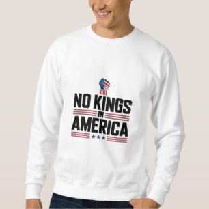 No Kings In America USA Retro Classic Sweatshirt