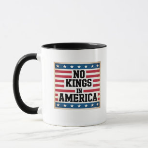 No Kings In America USA Vintage Graphic Mug