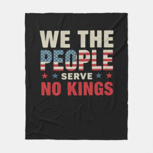 No Kings In America We The People Classic Fleece Blanket