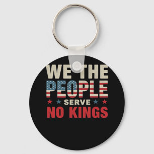 No Kings In America We The People Classic Key Ring