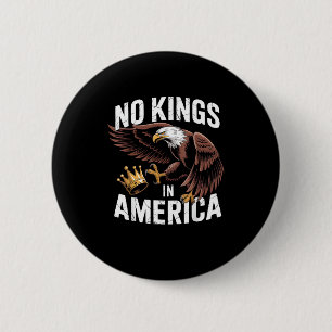 No Kings In America We The People Patriotic Style 6 Cm Round Badge