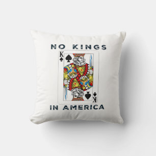 No Kings In America We The People Political Creati Cushion