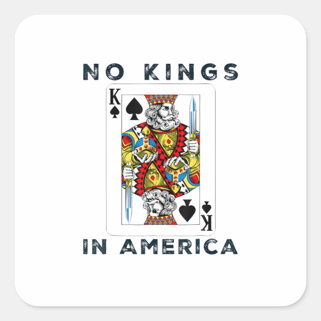 No Kings In America We The People Political Creati Square Sticker (Front)
