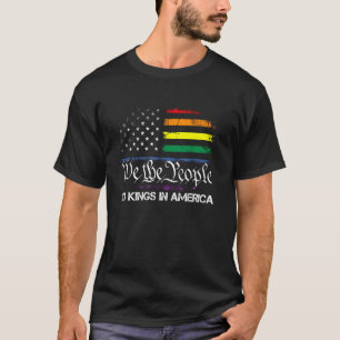 No Kings In America We The People Political Flag M T-Shirt