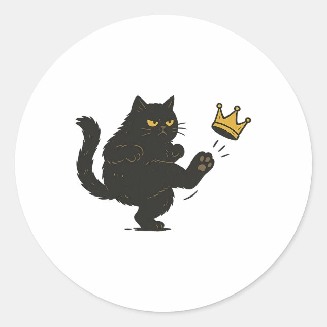 No Kings In America We The People Political Men Wo Classic Round Sticker (Front)